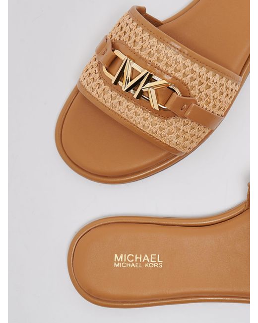 Michael Kors White Ember Flat Shoes