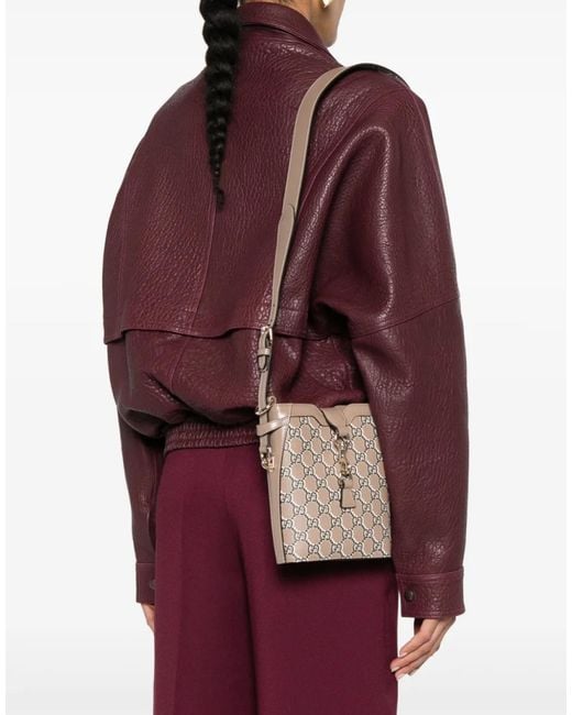Gucci Brown Gg Shadow Mini Bucket Bag Shoulder