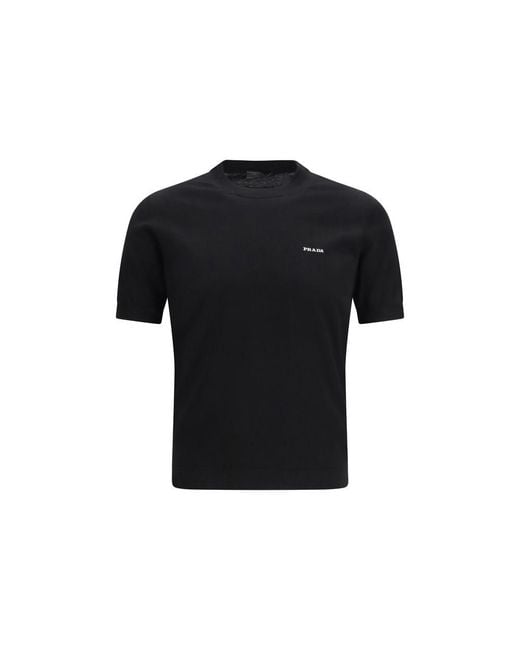 Prada Black Cotton T for men