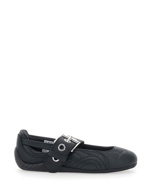 PUMA White Ballerina Shoes Speedcat Tech Fabric Technical