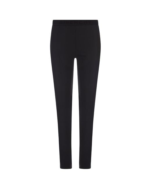 Givenchy Black Jersey Leggings With Belt