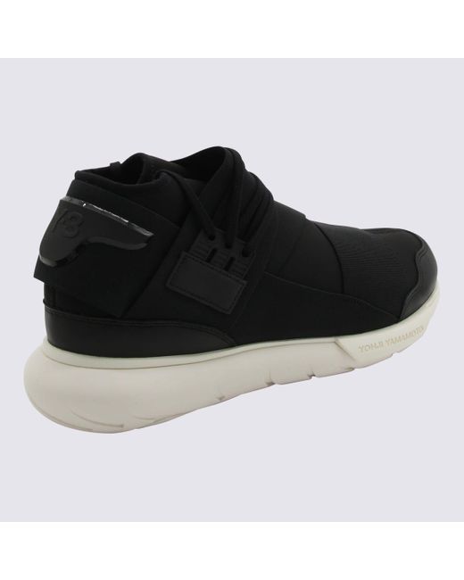 Y-3 Black And Off Qasa Sneakers