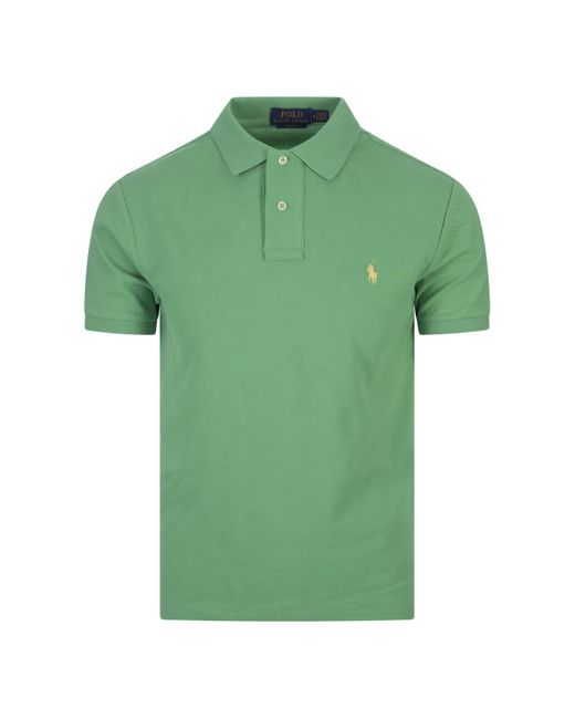 Ralph Lauren Green Slim-Fit Polo Shirt for men