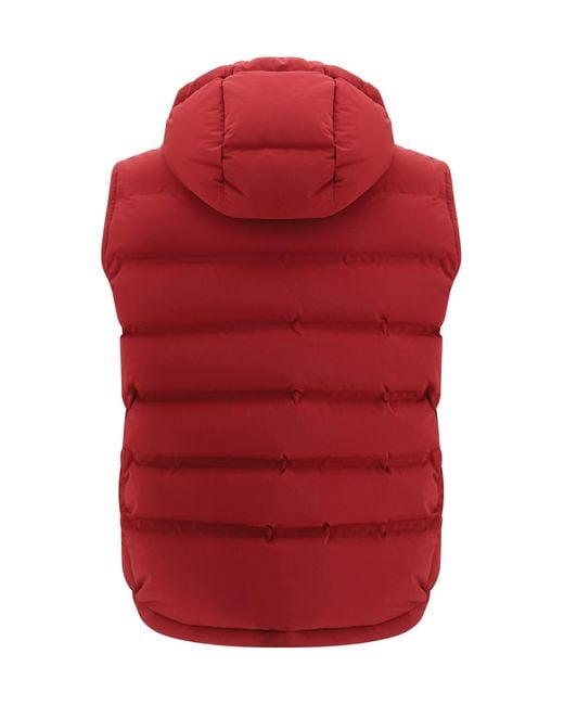 Brunello Cucinelli Red Down Jackets for men