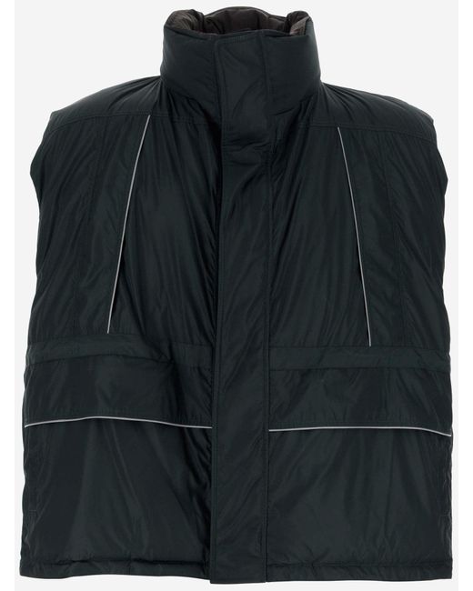 Balenciaga Black Padded Vest With Print for men