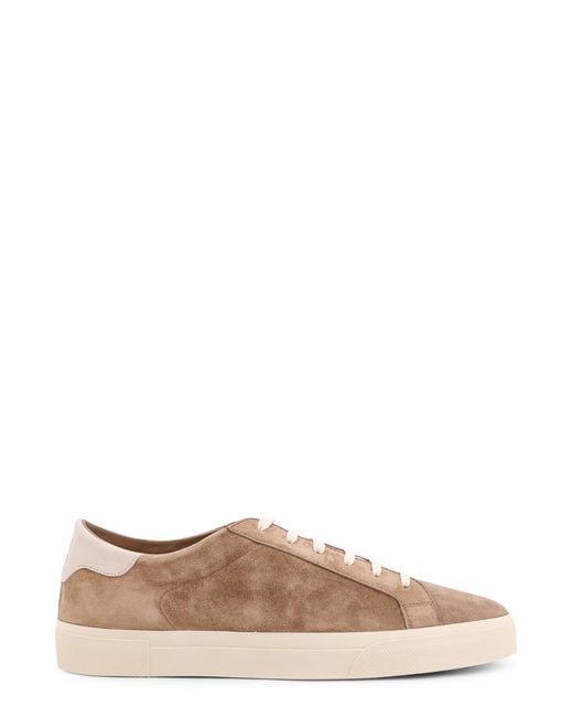 Brunello Cucinelli Brown Suede Low-Top Sneakers for men