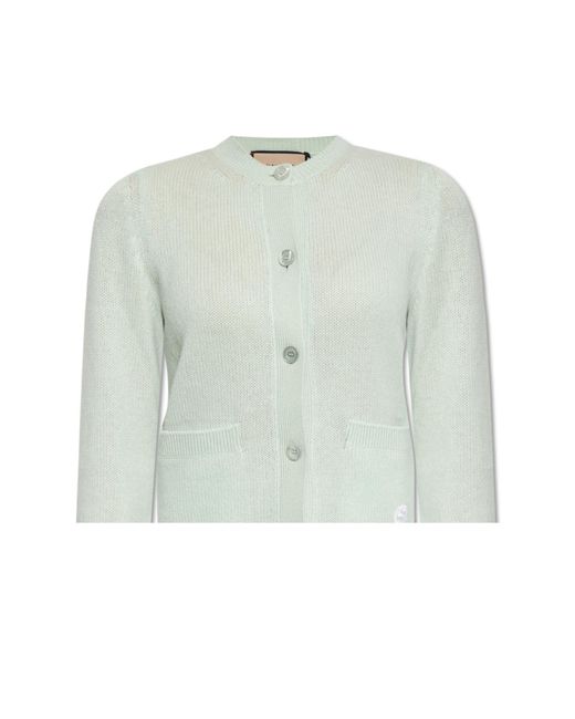Gucci Green Buttoned Cardigan