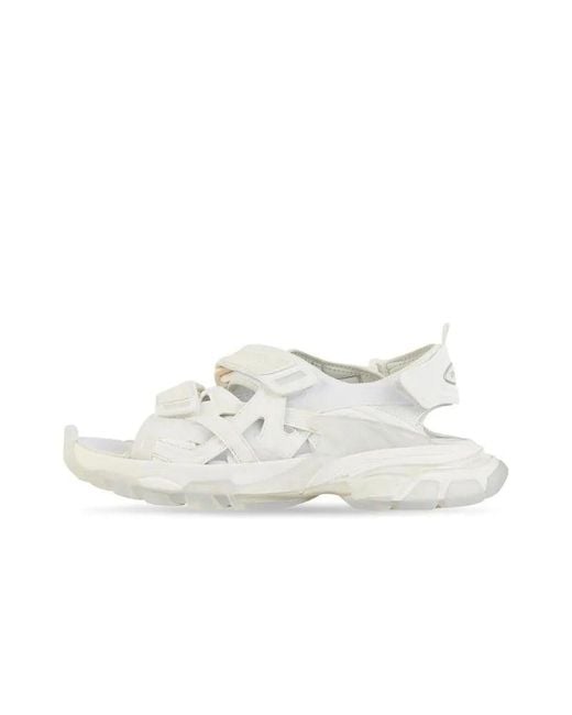 Balenciaga White Track Sandal