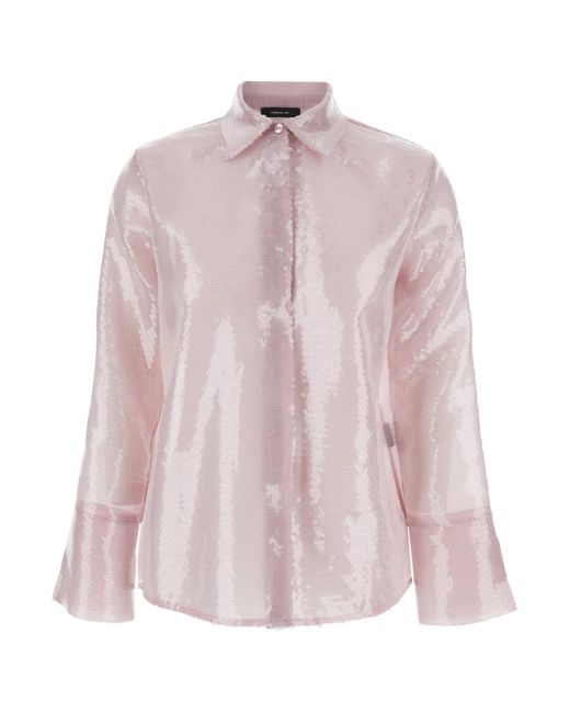 FEDERICA TOSI Pink Shirt With Sequins