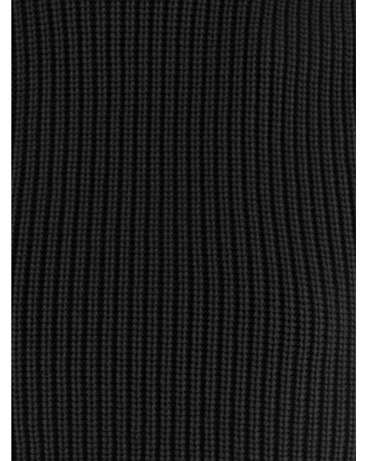 Sa Su Phi Black Cashmere Shawl With High Neck Capes