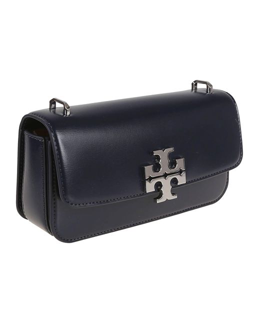 Tory Burch Blue Eleanor E/W Small Convertible Shoulder Bag