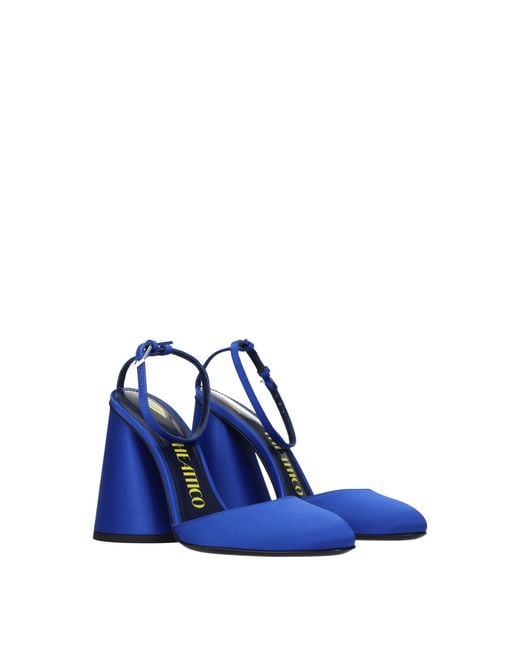The Attico Blue Ladies Cobalt Luz Slingback Pumps
