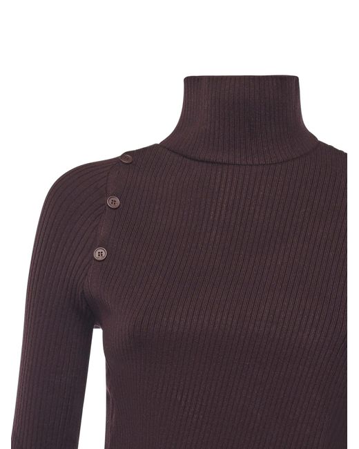 Courreges Purple Sweaters Viscose