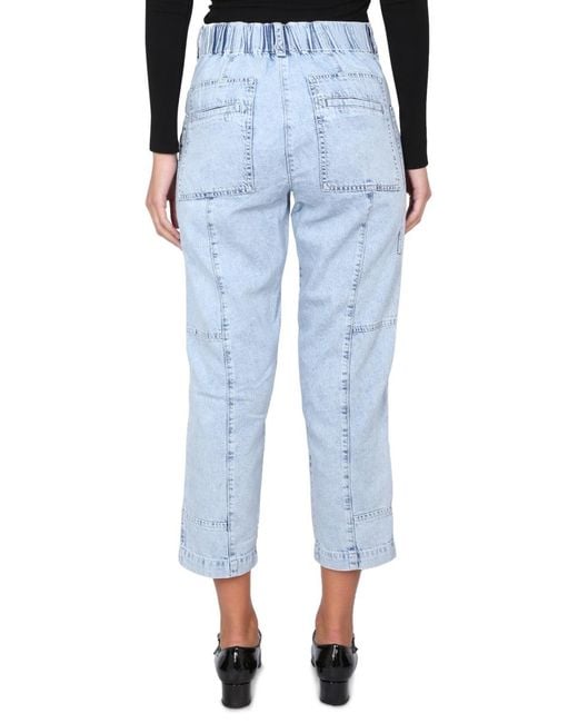 Proenza Schouler Blue Denim Jeans With Button And Zipper Closure