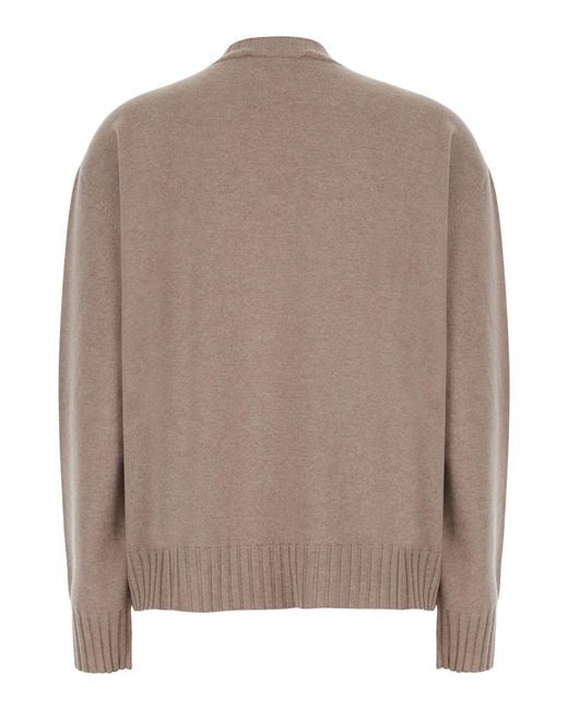 Fabiana Filippi Brown Sweater Wool-Silk-Cashmere Tops