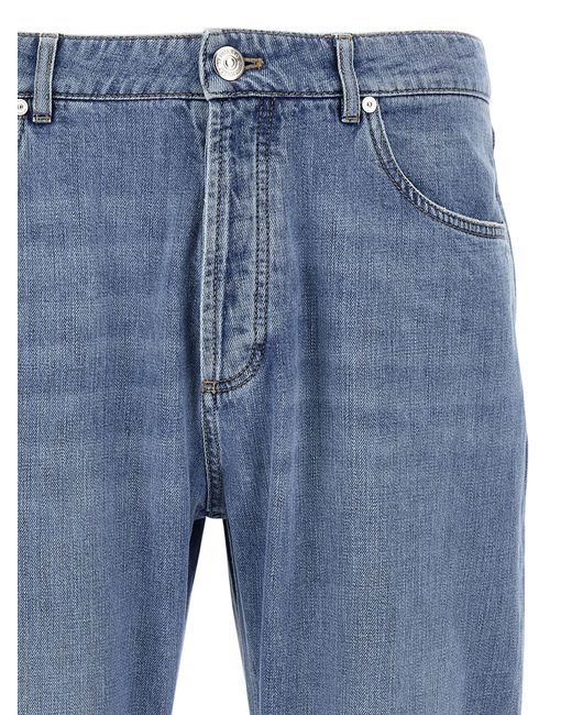 Brunello Cucinelli Blue Denim Jeans for men