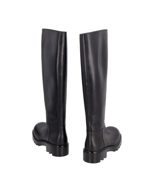Bottega Veneta Black Strut Round-Toe Boots
