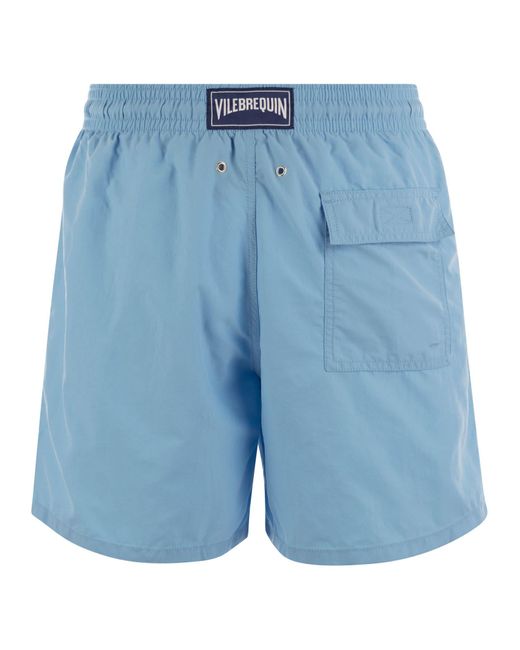 Vilebrequin Blue Water-Repellent Sea Shorts for men