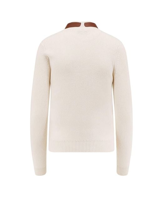 Elisabetta Franchi White Wool Blend Sweater