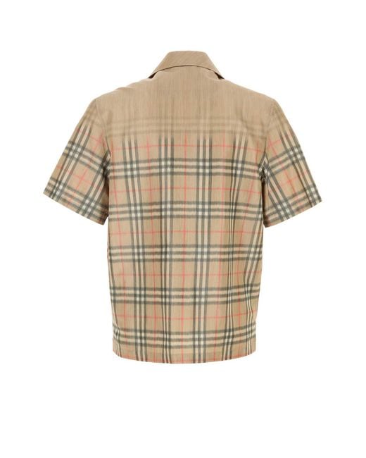 Burberry Multicolor Printed Viscose Blend Shirt for men