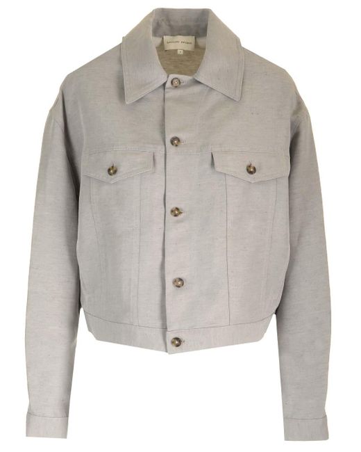 Loulou Studio Gray Kerria Compact Jersey Jacket