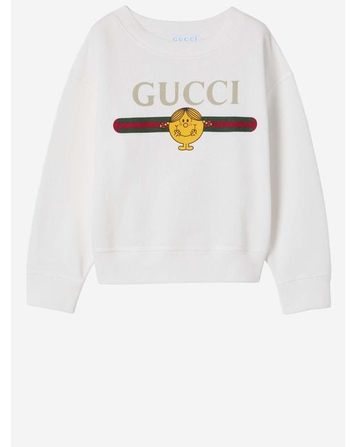 Gucci Metallic Printed Cotton Sweatshirt Hoods & Sweatshirts