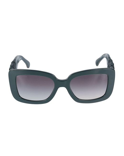 Chanel Gray Square Frame Sunglasses