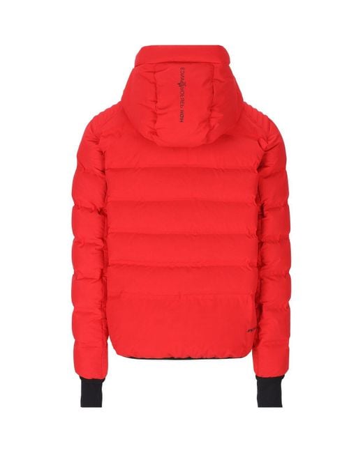 3 MONCLER GRENOBLE Red Zip-Up High Neck Jacket for men