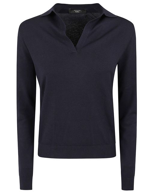 Weekend by Maxmara Blue Filato Viscosa Stretch Maglia