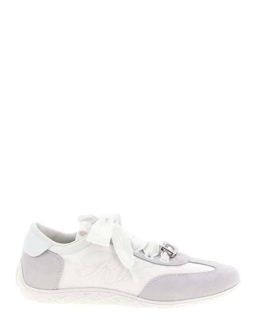 Roger Vivier White Viv Low Sneakers