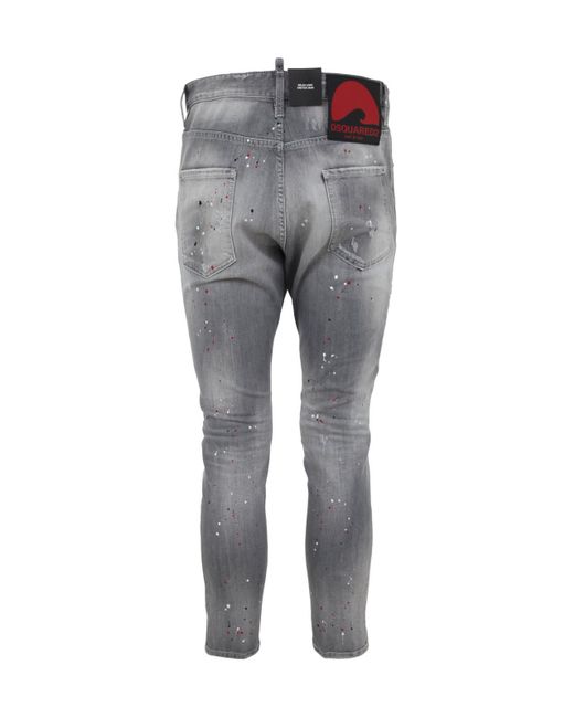 DSquared² Gray Straight Leg Jeans for men