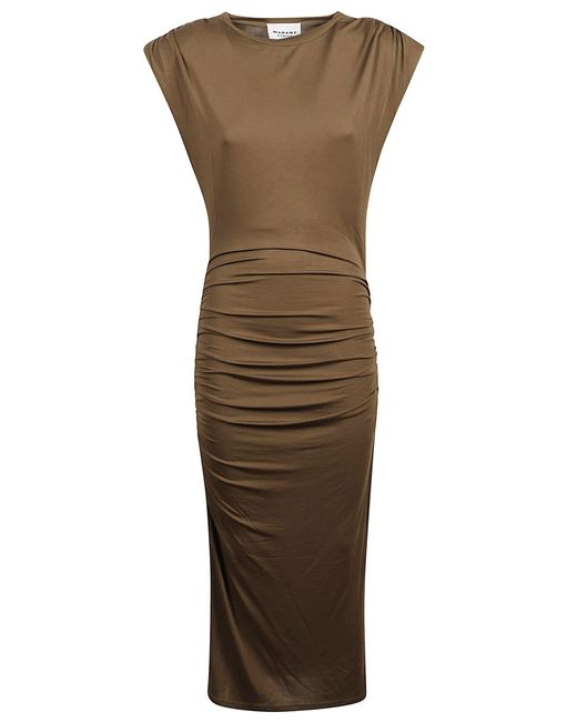 Isabel Marant Women's Green Sleeveless Dress Isabel Marant Women's Green Sleeveless Dress