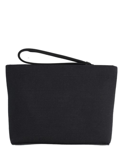 Givenchy Black Clutch Bag With Logo Cotton