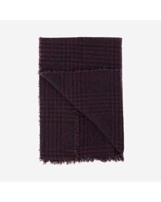 Faliero Sarti Purple Perry Wool Blend Scarf for men