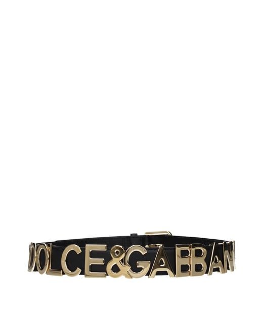Dolce & Gabbana Black Dolce&Gabbana Leather Belt