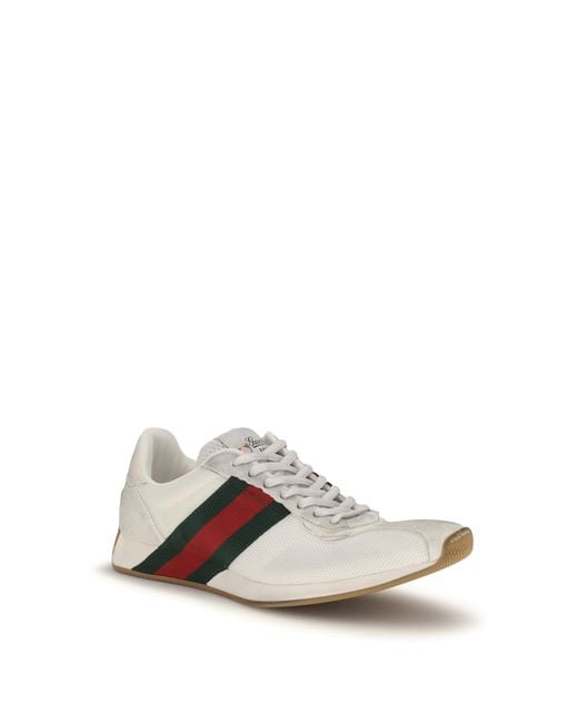 Gucci White Tempo Sneakers
