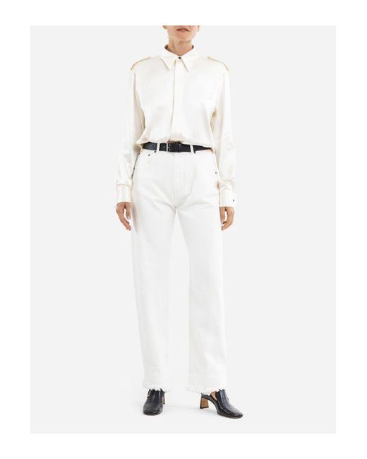 Phoebe Philo White Arch Jeans