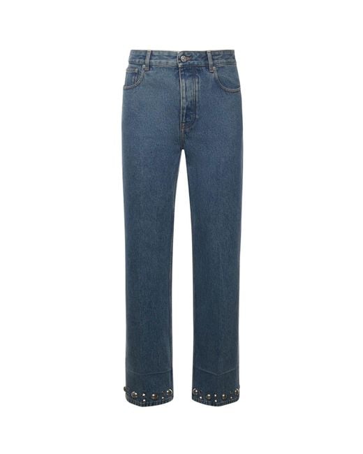 Valentino Garavani Blue Wool And Cotton Bomber Jacket for men