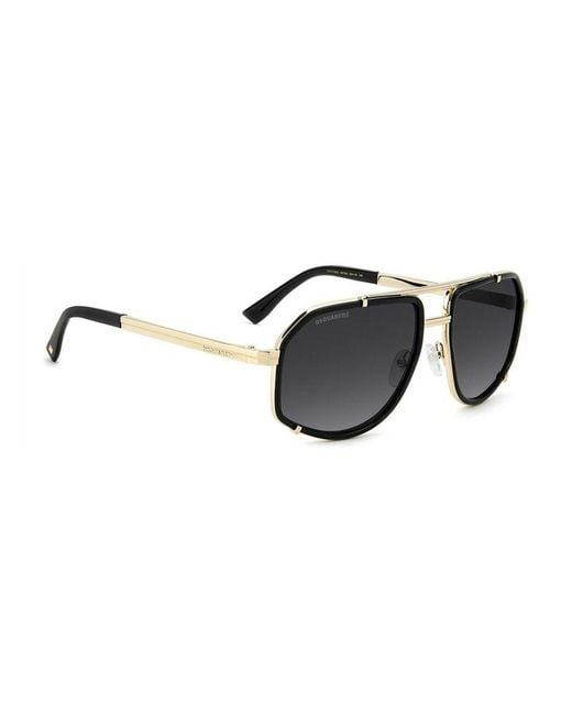 DSquared² Black Sunglasses Metal Eyewear for men