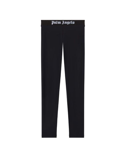 Palm Angels Blue Bandeau Logo Leggings