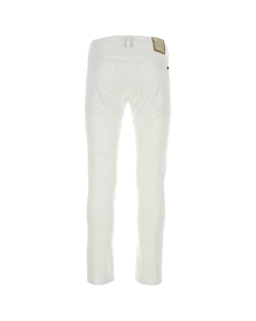 Incotex White Pantalone for men
