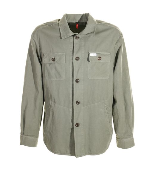 Fay Gray Cotton Jacket With Buttons for men