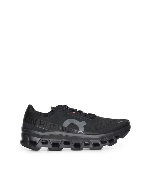 On Shoes Black Sneakers Recycled Polyester for men