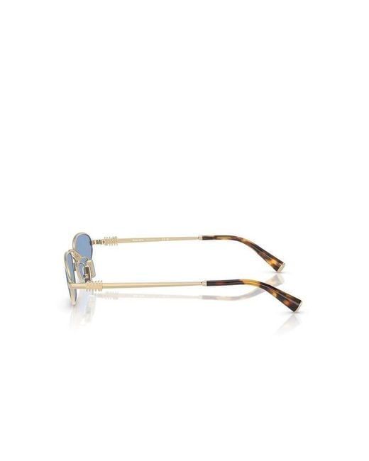 Miu Miu Blue Miu Sunglasses Metal Eyewear