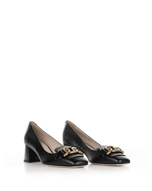 Tod's Black Kate Leather Pumps