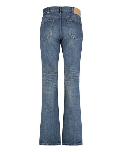 Céline Blue Françoise Straight Leg Jeans Cotton Straight-Leg