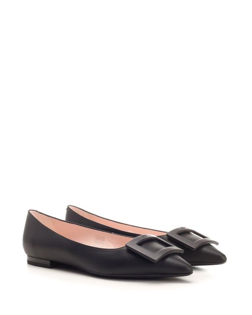 Roger Vivier Multicolor Gommettine Leather Ballet Flats