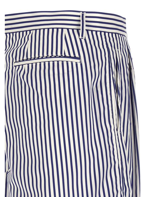 Comme des Garçons Blue Cotton Bermuda Shorts for men
