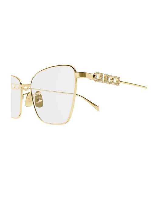 Gucci Brown Gg1807O 001 Metallo Optical Frames