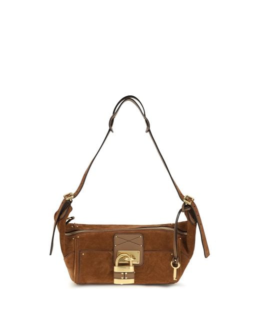 Chloé Brown Shoulder Bag Paddington Calf Leather
